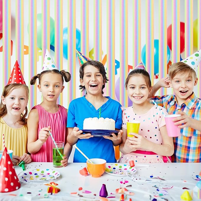 Oubest 12 Rolls Pastel Crepe Paper Streamers - 394 Ft Colorful Party Streamers Bulk for Birthday, Wedding, Baby Shower Decorations, Rainbow Crepe Paper Roll for Backdrop Ceiling Doorway DIY Crafts