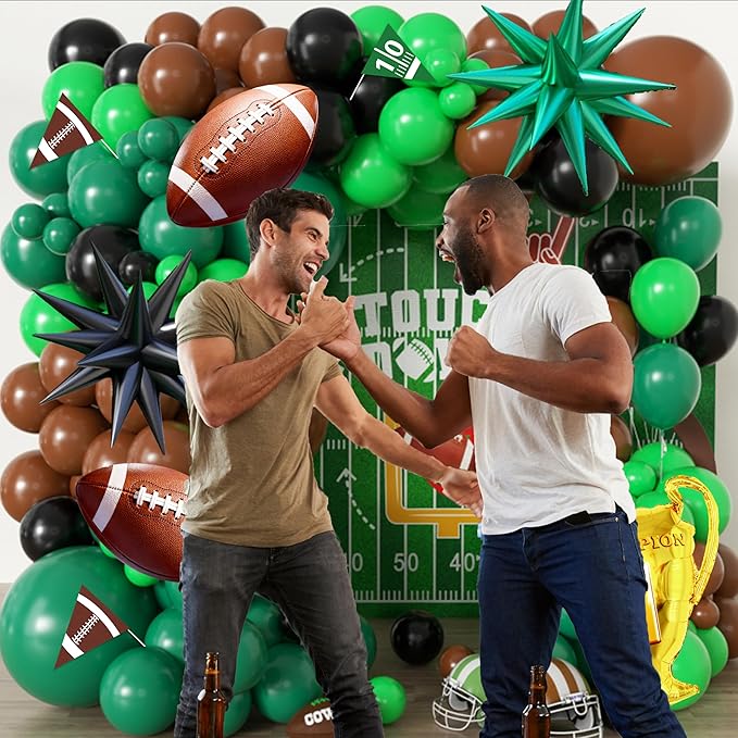 100pcs Hawaii Balloons Garland Arch Kit with Balloons for Birthday Decorations,Party Supplies for boys Girls (Football)