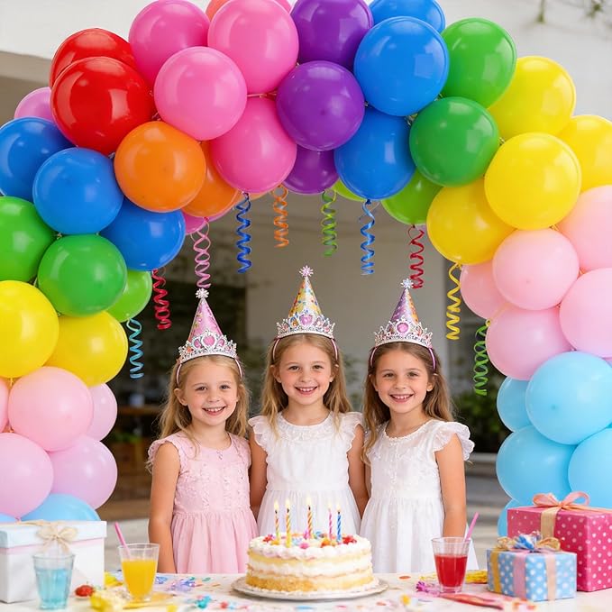160 Pack Latex Balloons 12 Inch Rainbow Balloons 10 Kinds Colors Multicolor Bulk Balloons for Birthday Baby Shower Wedding Family Party