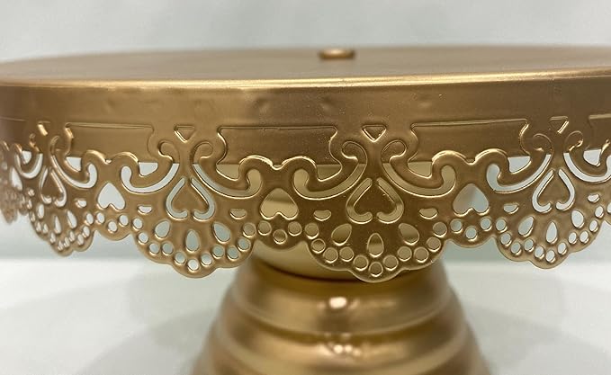 Premium Metal Cake Stand Elegant Centerpiece for Cakes, Cupcakes, and Desserts Display Stand for Weddings, Parties, and Special Occasions Pedestal (Set of 2)