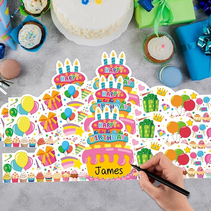 36 Pack Birthday Crowns for Kids Colorful Paper Party Hats Birthday Crown Set for Teachers Students Classroom