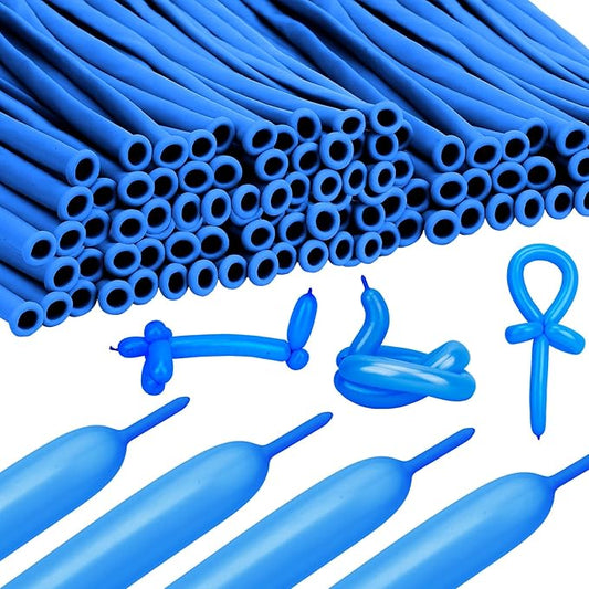 260 Balloons 100 Pcs Blue Long Balloons For Tying Balloon Arch Navy Dark Blue Balloon Party Decorations Birthday Party Supplies Royalblue Valentine Decor