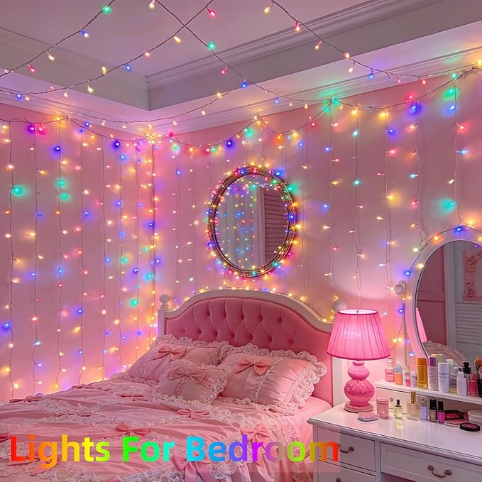 750 LED Christmas String Lights Outdoor, 240FT Twinkle Fairy Lights with Timer & Memory, 12 Modes Dimmable Waterproof Tree Light for House Patio Wedding Party Christmas Decororations, Multicolor