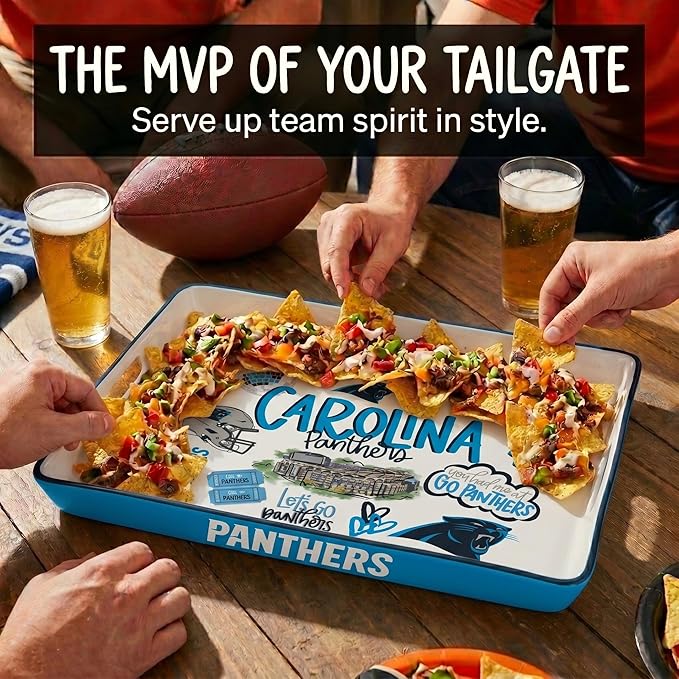 NFL Loco Fan Large Serving Tray w/Handles