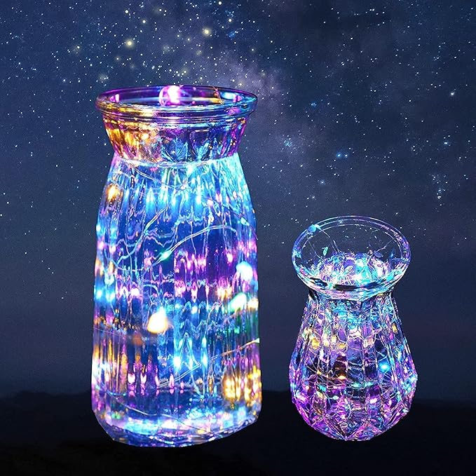 Niumowa LED Fairy Lights Battery -9 Pack 2M/20 LEDs Mini Fairy Lights with Battery,LED Lighting Battery Operated Decoration for Bottle,Christmas Tree Wedding Balcony Party Decoration