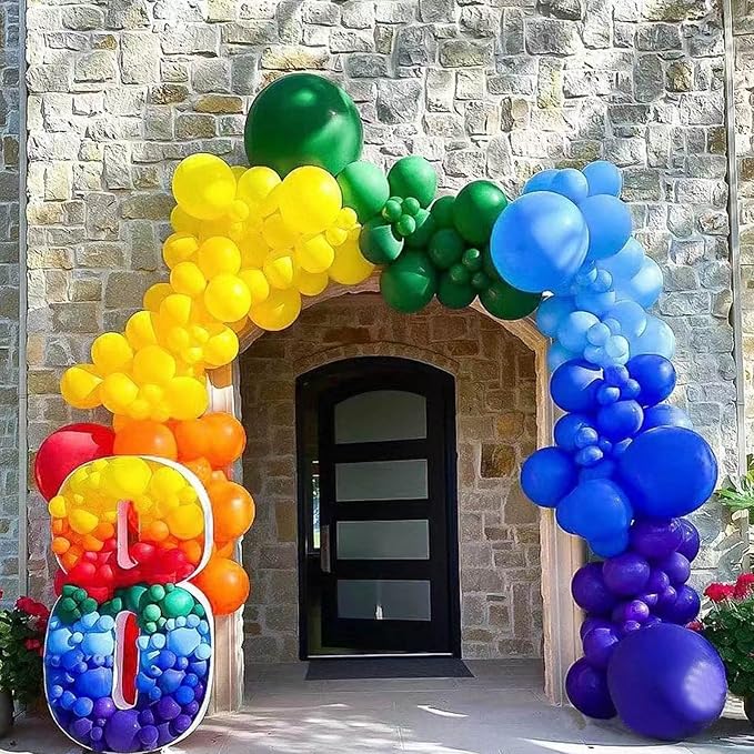 110Pcs 5 Inch Balloon Assorted Colors, Mini Latex Small Balloon, 5 Inch Latex Balloon for Party Birthday Baby Shower.(Color)