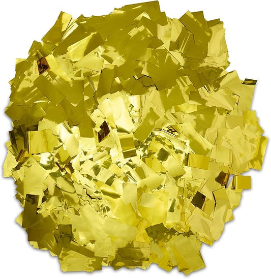 Gold Metallic Confetti, 1 lb Bag, Shiny Foil Rectangles for Parties, Weddings, Events