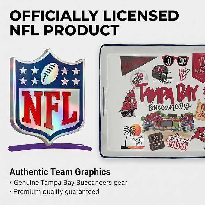 NFL Loco Fan Large Serving Tray w/Handles