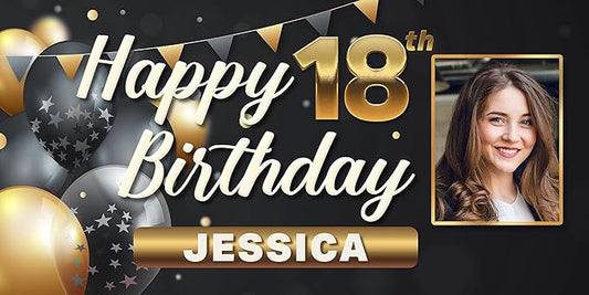 Custom Celebration Sign by DOT4DOT - Personalized for Happy Birthday Banner, Kids, Wedding, Parties, Grand Opening, Graduation, Congratulations (Celebration 13, 4x8)