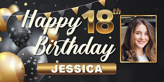 Custom Celebration Sign by DOT4DOT - Personalized for Happy Birthday Banner, Kids, Wedding, Parties, Grand Opening, Graduation, Congratulations (Celebration 13, 3x6)