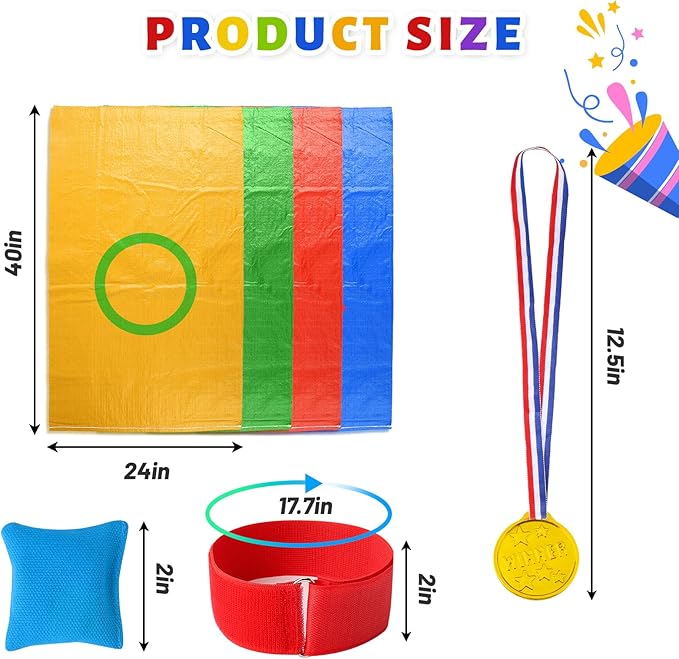 Potato Sack Race Bags, Easter Sack Race Bags for Adults and Kids Outdoor Games Backyard Games Party Birthday Games Carnival Field Day Lawn Family Reunion Games
