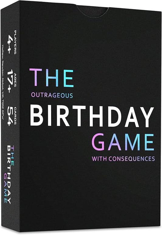 The Outrageous Birthday Card Game | Adult Games for Birthdays | Party Games | Birthday Gifts for Women & Men, Party Gift Ideas for Him or Her, Boyfriend and Girlfriend | Fun Card Games for Adults