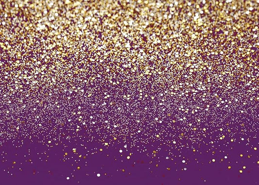 8x6ft Purple Bokeh Backdrop Birthday Gold Spots Bokeh Wedding Prom Graduation Photography Background X-78