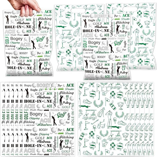 Falueqg Golf Party Favor Bags - 50 Pcs Golf Theme Goodie Candy Gift Bags Sports Theme Party Supplies for Golfers Team Birthday Decor