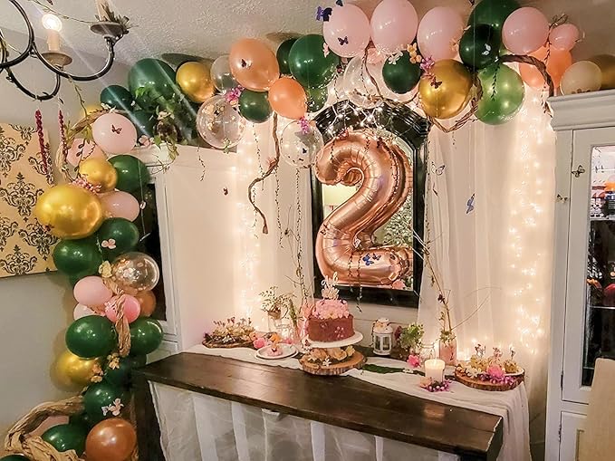40 Inch Number 8 Balloon, Rose Gold 8 18 28 80 Birthday Balloons for Men Boys, 8th Birthday Decorations Party Supplies, Wedding, Graduations