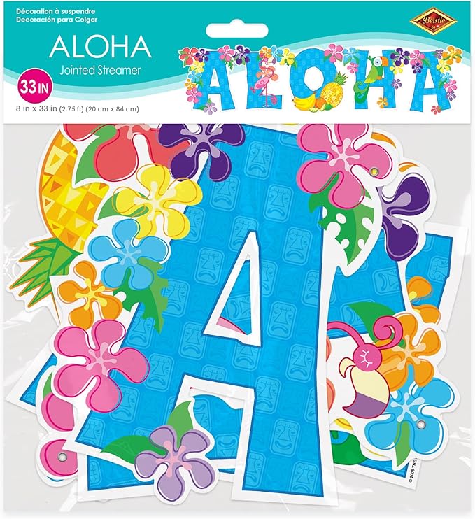 Aloha Streamer Party Accessory (1 count) (1/Pkg)