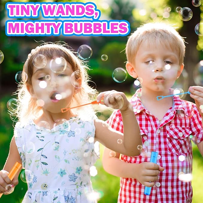 Bulk Mini Bubbles Party Favors for Kids 100-300 Pack, Small Graduation Birthday Pinata Goodie Bag Fillers Non Candy Treats for Toddlers, 4 of July Essentials Toys Prizes Rewards for Boys Girls