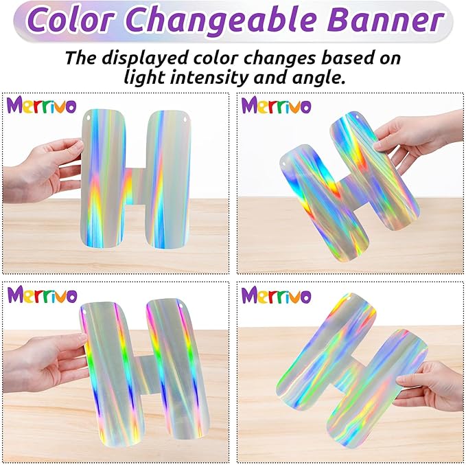 Iridescent Welcome Back We Missed You So Much Banner, Holographic Welcome Back Decorations, Pre-Strung Welcome Home sign for Office Party, Family Gathering, Back to School, Military Homecoming