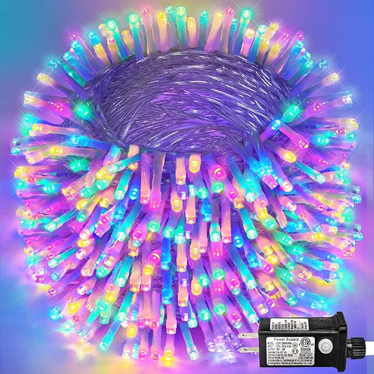 800 LED Easter String Lights 8 Modes Clear Wire 262ft String Lights Outdoor Waterproof, Plug in Twinkle Fairy Light for Bedroom Wedding Party Christmas Tree Decorations