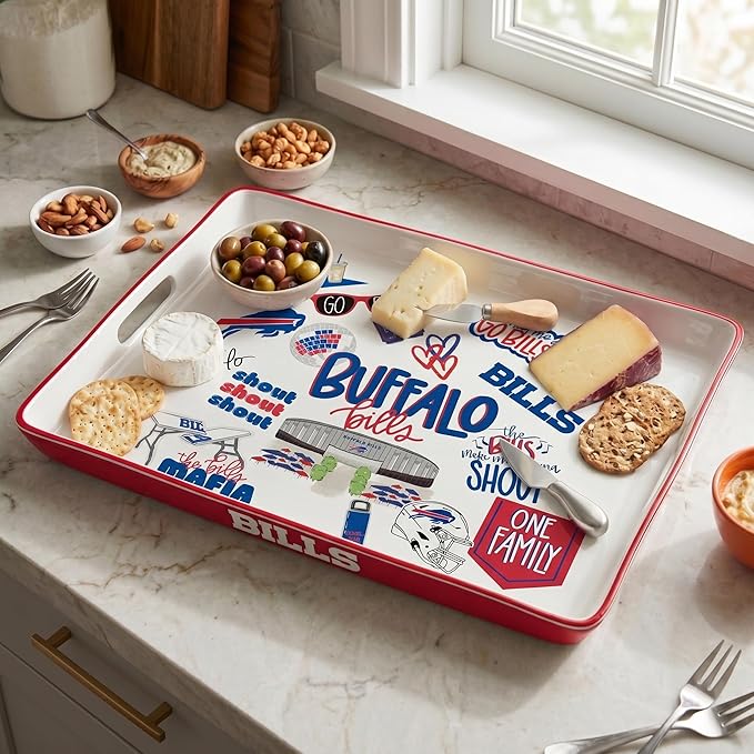 NFL Loco Fan Large Serving Tray w/Handles