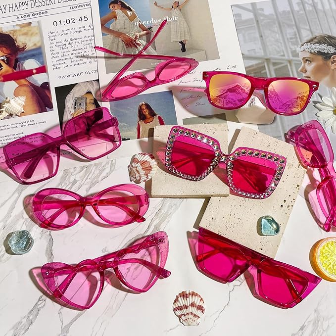 SUNOVELTIES 12 Mixed Style Sunglasses Classic Retro Party Favors Eyewear Costume Accessories Bulk Glasses for Unisex Adult