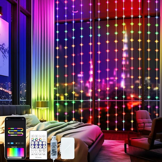 Aogist Color Changing 16ft 50LED Smart Fairy Lights with Music Sync APP Remote Control,USB/Battery Operated Waterproof Timer String Lights for Outdoor Christmas Wedding Bedroom Party Decor