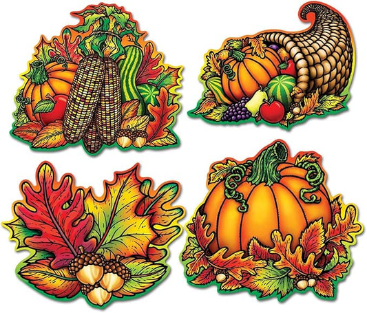 Pkgd Autumn Splendor Cutouts (4/Pkg)