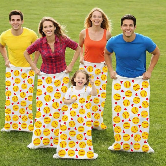 16 Pcs Potato Sack Race Bags Large Softball Race Bags for Family Outdoor Sport Game Decorations for Adults and Kids Bean Sack Games Set Outside Yard Birthday Party Supplies 40 x 20 Inches