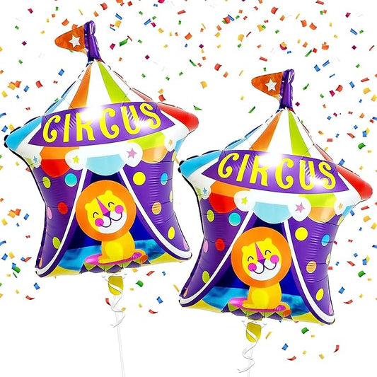 Circus Balloons for Carnival Theme Party Decorations - 30 Inch | Circus Tent Balloon for Circus Theme Party Supplies | Circus Canopy Balloons for Circus Theme Party Decorations | Carnival Balloons