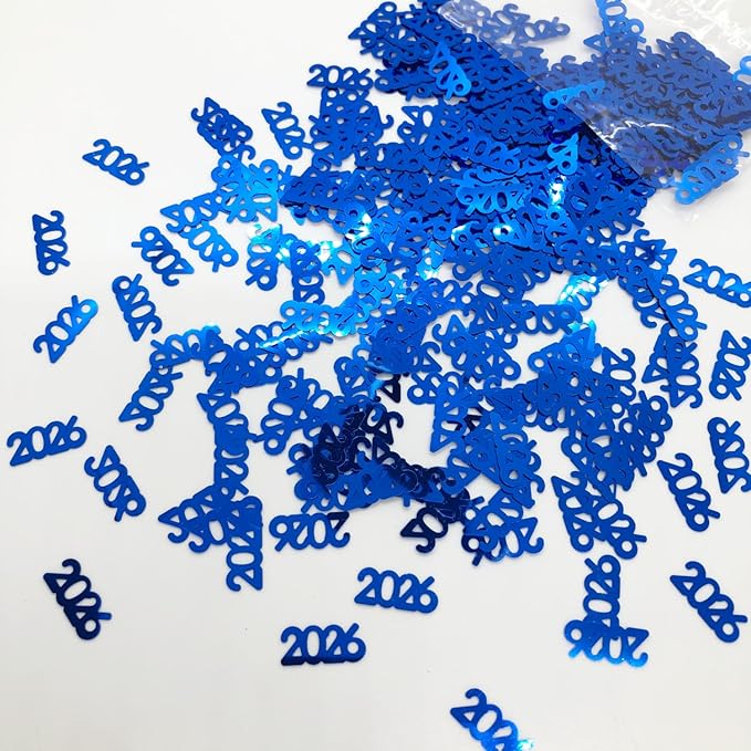 Confetti Year 2026 Blue Royal - 2 Half Oz Bags (1 oz) #7341 Q01