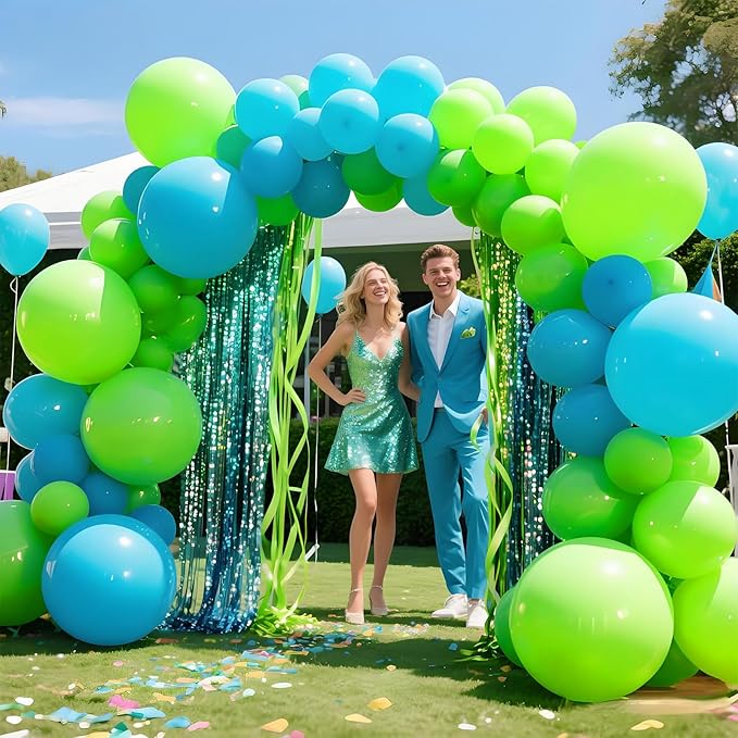 Light Green Balloon Arch Kit 111Pcs 18 12 5 Inch Latex Party Balloons Garland for Birthday Baby Shower Wedding Engagement Anniversary