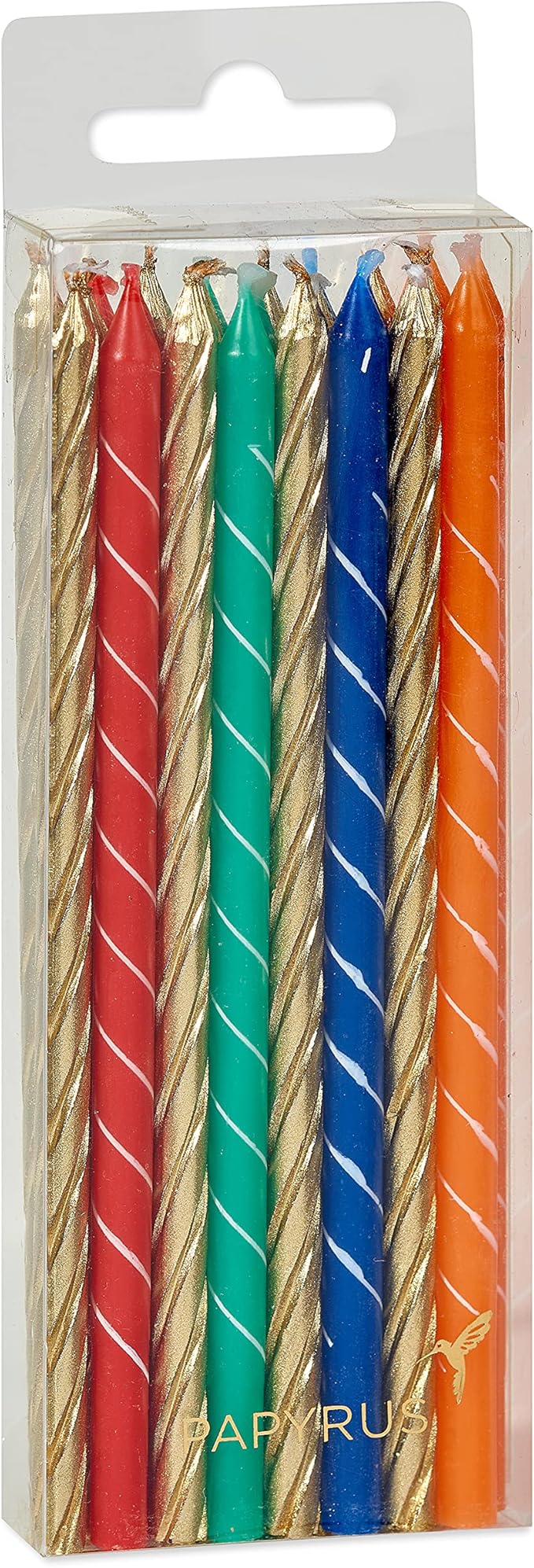 Papyrus Birthday Candles, Tall Tapers (24-Count)
