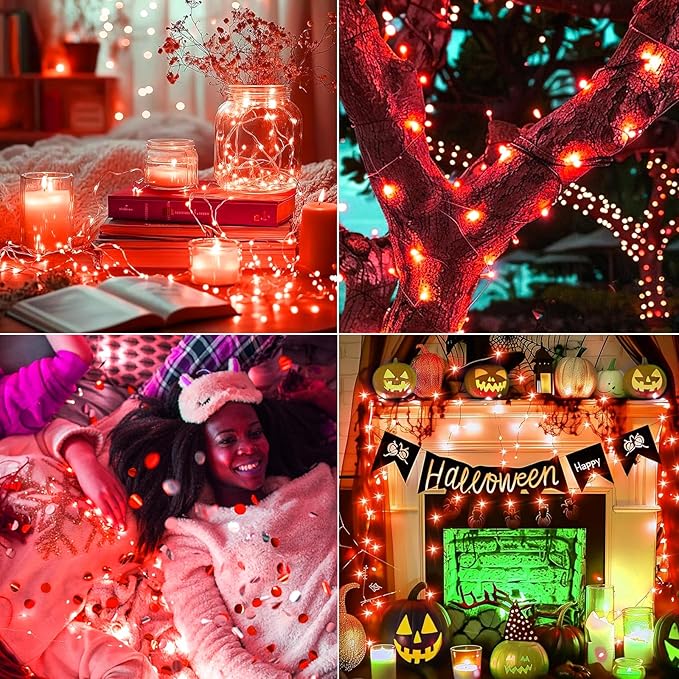 12Pack Fairy Lights Battery Operated, 7ft 20 LED 3 Modes Speed Twinkle Mini String Lights Waterproof Silver Wire Firefly Starry Lights for Mason Jars Wedding Party Christmas Decorations