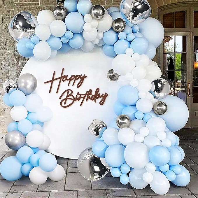 Happy Birthday Sign for Backdrop - Felt Happy Birthday Sign for Balloon Arch Birthday Party Balloon Arch Backdrop Decorations for Birthday Party Baby Shower - Brown