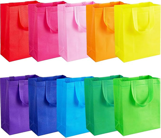 SPERPAND 20Pcs Gift Bags Medium Size, Reusable Goodie Bag, Gift Bags with Handles for Party Favors, Birthday, Baby Shower