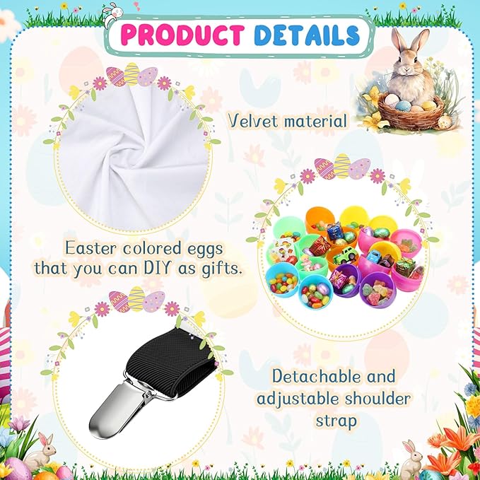 Vinsot Granny Pants Toss Game for Easter, Funny Yard Game for Adults, Outdoor Party Activity with Colorful Eggs