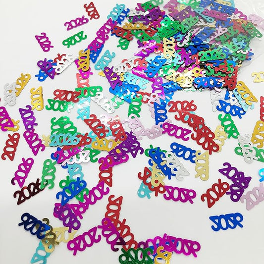 Confetti Year 2026 MultiColors - 2 Half Oz Bags (1 oz) #7347 Q01