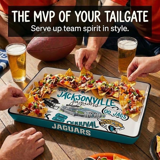 NFL Loco Fan Large Serving Tray w/Handles