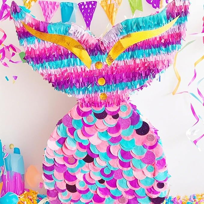 Pastel Crepe Paper Streamers 8 Rolls 656ft Party Streamers for Mermaid, Baby Shower, Under The Sea Party Decorations for Girls
