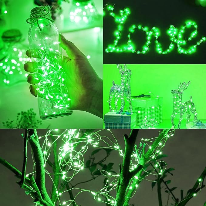 12 Pack Fairy Lights Battery Operated String Lights，7FT 20LED Waterproof Silver Wire Christmas Lights Outdoor,Firefly Mini Lights for Bedroom Party Birthday Wedding Indoor Decorations.