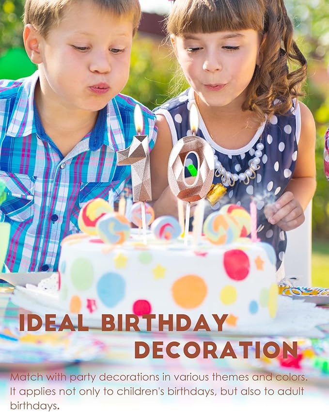 Number 18 Candles,18th Birthday Candles,Rose Gold Happy Birthday Candle for Cake,3D Design Cake Topper Decorations for Boy Girl Women Men Pet Birthday Party Wedding Anniversary Celebration Supplies