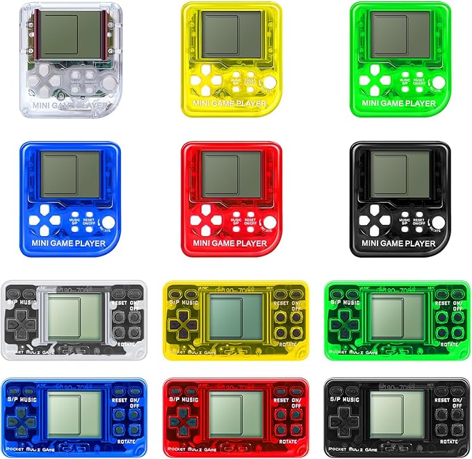SSRMX 12Pcs Video Game Party Favors for Kids, Mini Gaming Party Favors Bulk Gifts Toys Goodie Bag Stuffers Return Gifts for Birthday Party for Boys and Girls