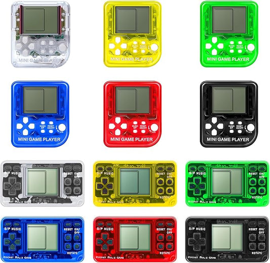 SSRMX 12Pcs Video Game Party Favors for Kids, Mini Gaming Party Favors Bulk Gifts Toys Goodie Bag Stuffers Return Gifts for Birthday Party for Boys and Girls