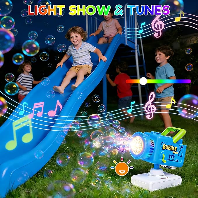 Cute Upgraded Camera Bubble Machine 360° Rotatable Handheld Rechargeable Bubble Blower, Blower with Music & Lights, Bubble Machine Solution, Kids Bubble Toy for Parties, Wedding & Toddlers Play