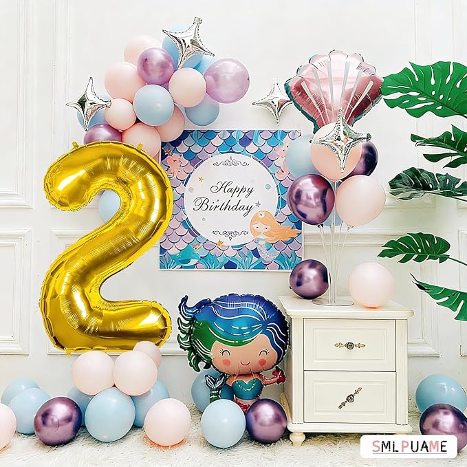 40 inch Number Balloon 0-9 Gold Large Number 22 Balloons,Digital Balloons for Birthday Party Celebration Decorations Supplies, Helium Foil Number Balloons for Wedding Anniversary
