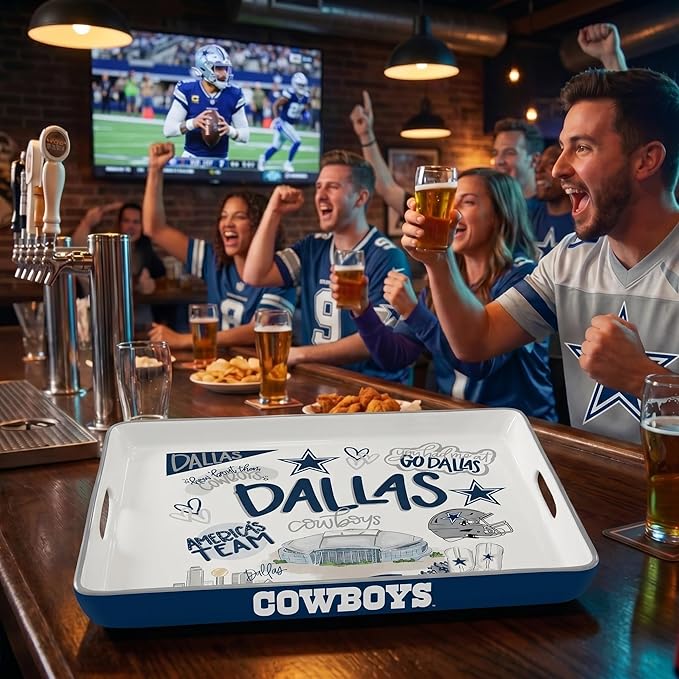 NFL Loco Fan Large Serving Tray w/Handles
