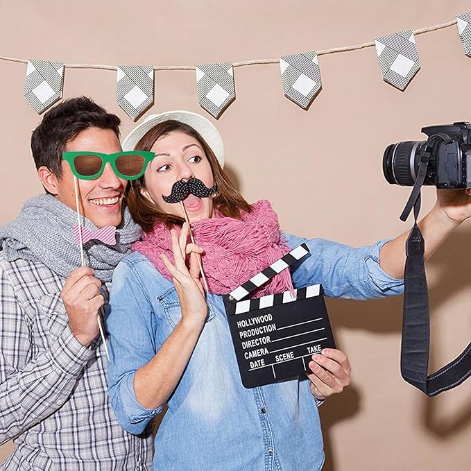 36 Pcs Photo Booth Props Carnival Circus Party Birthday Halloween Party Supply Prop Favor Graduation Kit Selfie Dressdecor