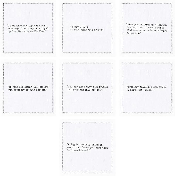 Five Star Funny Dog Quotes | White Cotton Cocktail Napkins | 50 Luxury Disposable Beverage Napkins with Witty Bar Quotes | Drink Napkins for Parties, Bars, Weddings & Game Nights