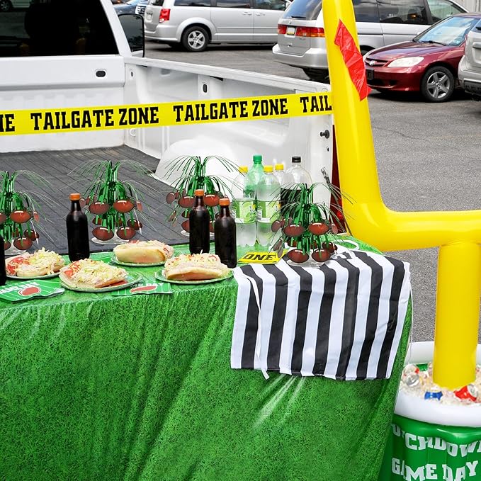 Football Mini Cascade Centerpieces 3 Piece Sports Decorations Game Day Party Supplies Tableware