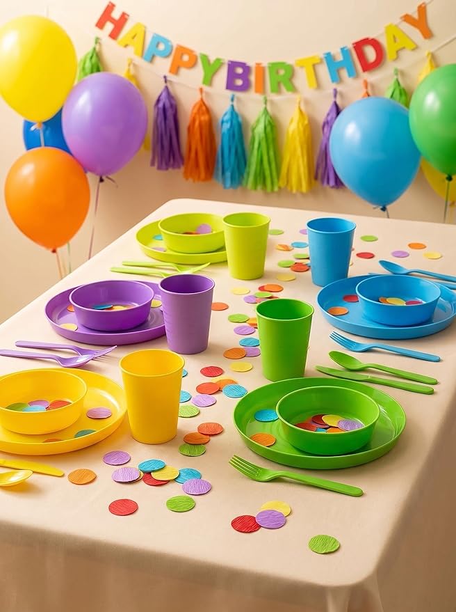 1 Inch Rainbow Circle Crepe Paper Confetti Colorful Round Dots Table Confetti for Birthday Wedding Baby Shower Birthday Party Decorations 1000 Count